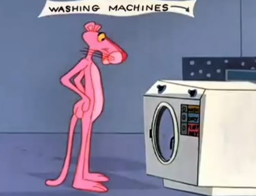 Pink Panther und Textilpflege