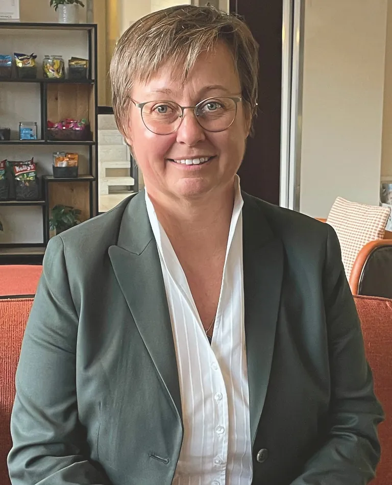 Andrea Kuttner, Bundesinnungsmeisterin der &ouml;sterreichischen Textilreiniger, W&auml;scher und F&auml;rber. 