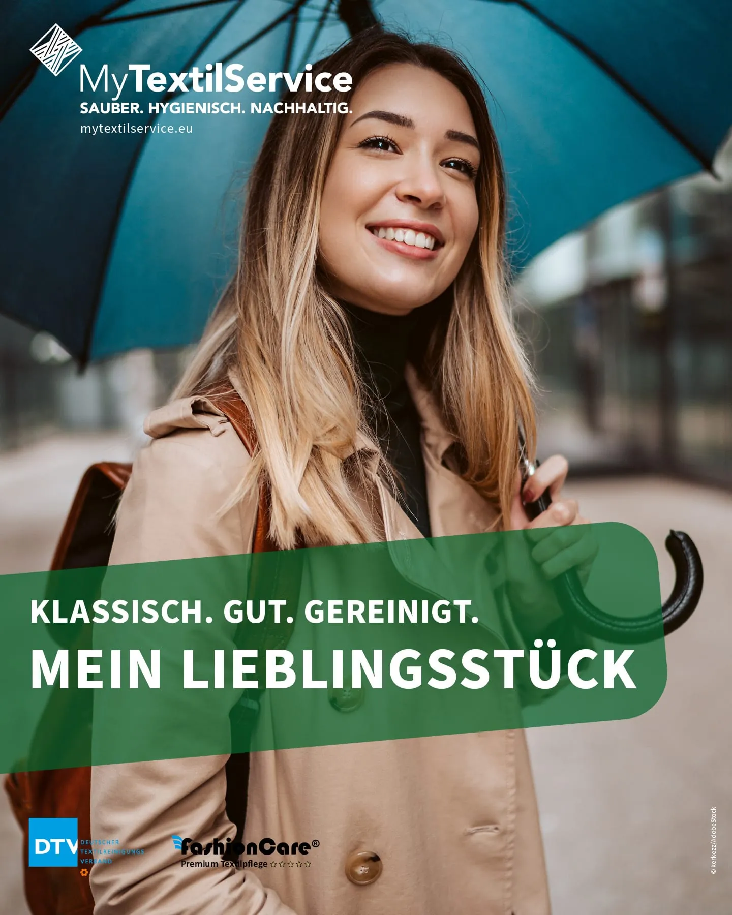MyTextilService startet neue Kampagne mit Trenchcoat als Motiv