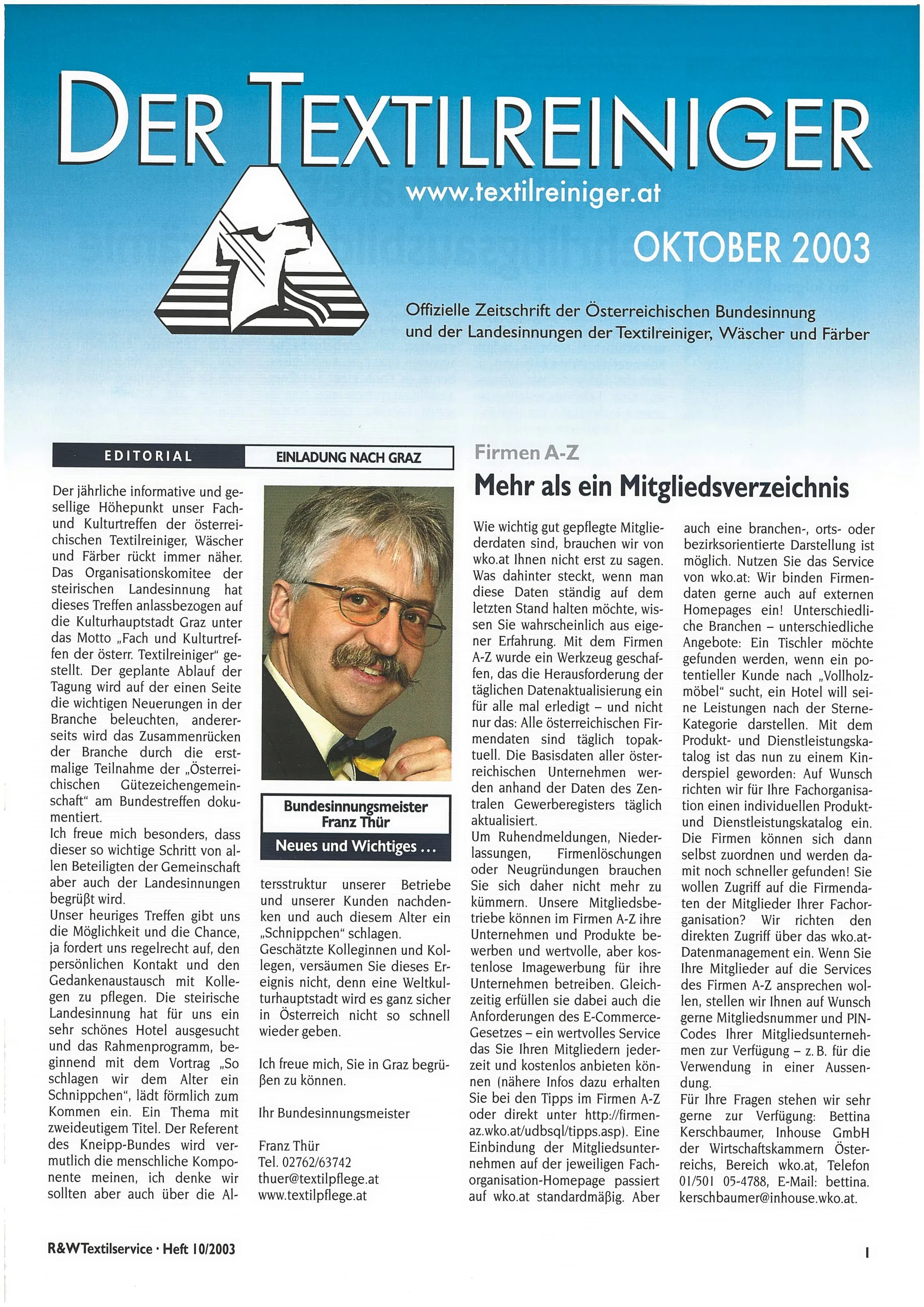 Reiniger & Wäscher R+WTextilservice Österreich Textilreiniger
