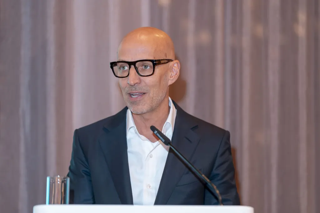 Peter Leibinger, Präsident des Bundesverbands der Deutschen Industrie (BDI), sprach sich bei der Jahrestagung von textil+mode für ein überzeugendes Zukunftsbild aus.